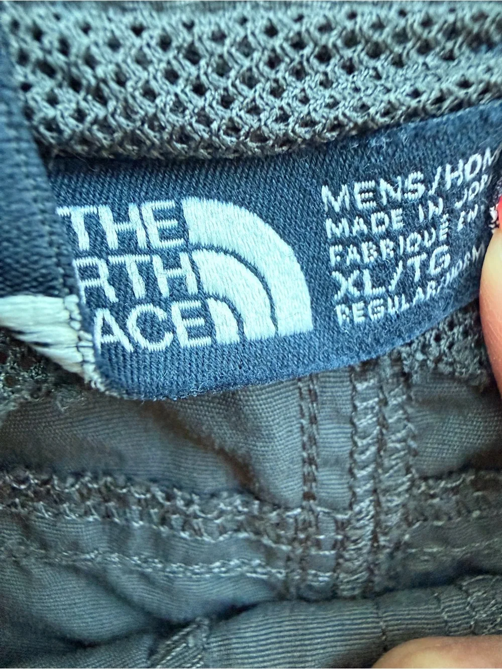 The North Face Charcoal Gray Elastic-Waist Shorts, bundle of TWO size XL